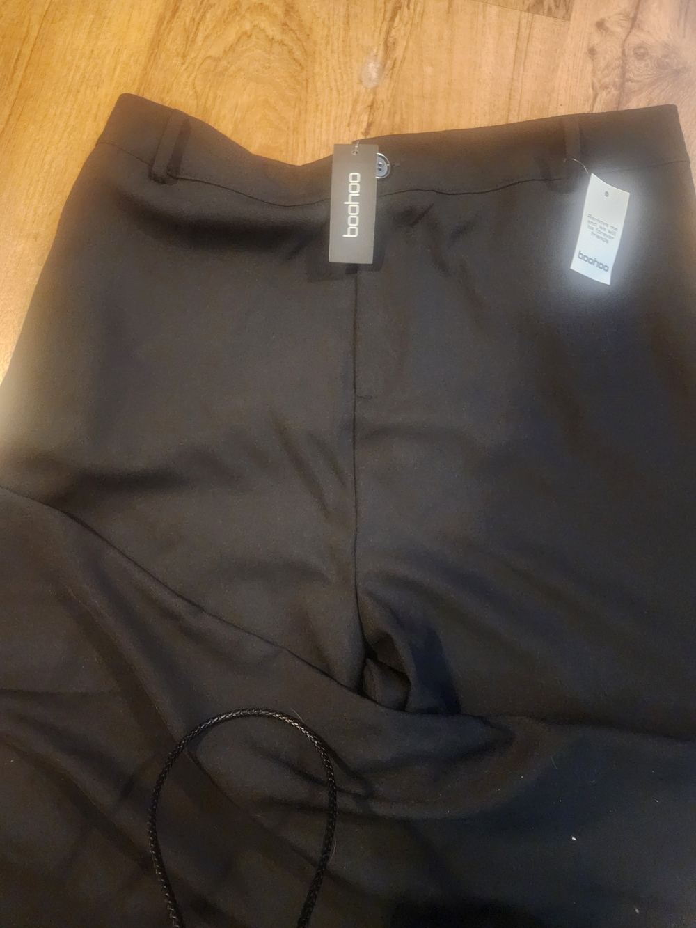 boohoo Men’s Black Dress Pants